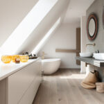 75 Beige Moderne Badezimmer Ideen & Bilder – Juli 2024 | Houzz De Pertaining To Badezimmer Modern Beige Grau