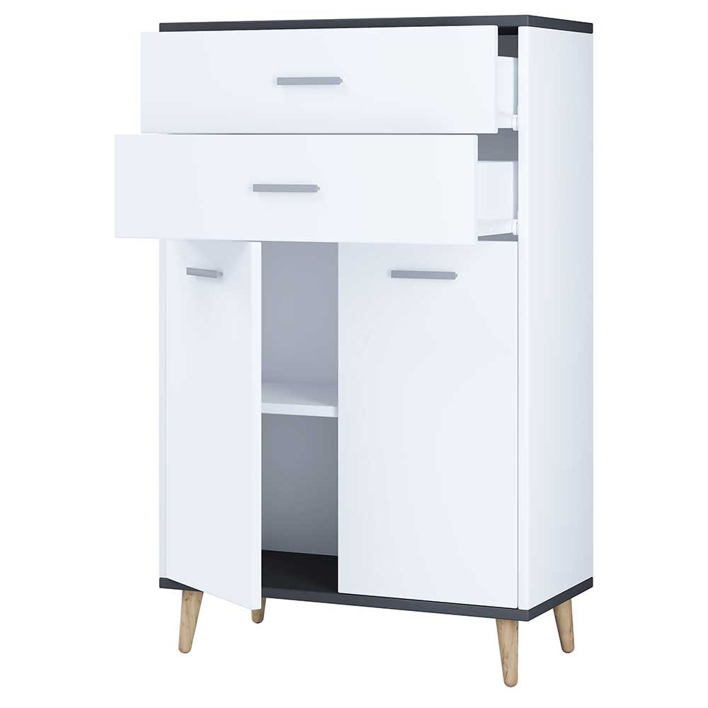 Badezimmer Highboard Nua In Modernem Design 60 Cm Breit inside Badezimmer Highboard