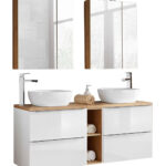 Badezimmer Set Mit 2 Aufsatzwaschbecken Kaufen | Home24 Intended For Home24 Badezimmer