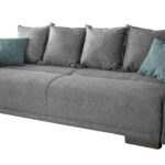 Big Sofa Mit Schlaffunktion Grau 242 Cm – Pera With Regard To Big Sofa Mit Schlaffunktion