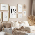 Poster Digitaler Download | Love | Good Night | Home | Schlafzimmer  Bilderwand throughout Schöne Poster Schlafzimmer