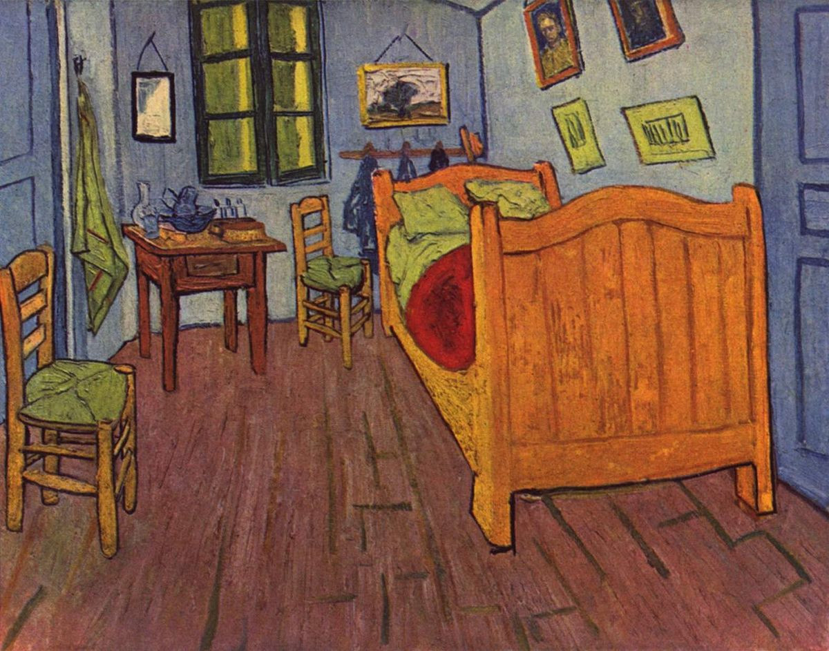 Vincents Schlafzimmer In Arles – Wikipedia pertaining to Gemälde Schlafzimmer