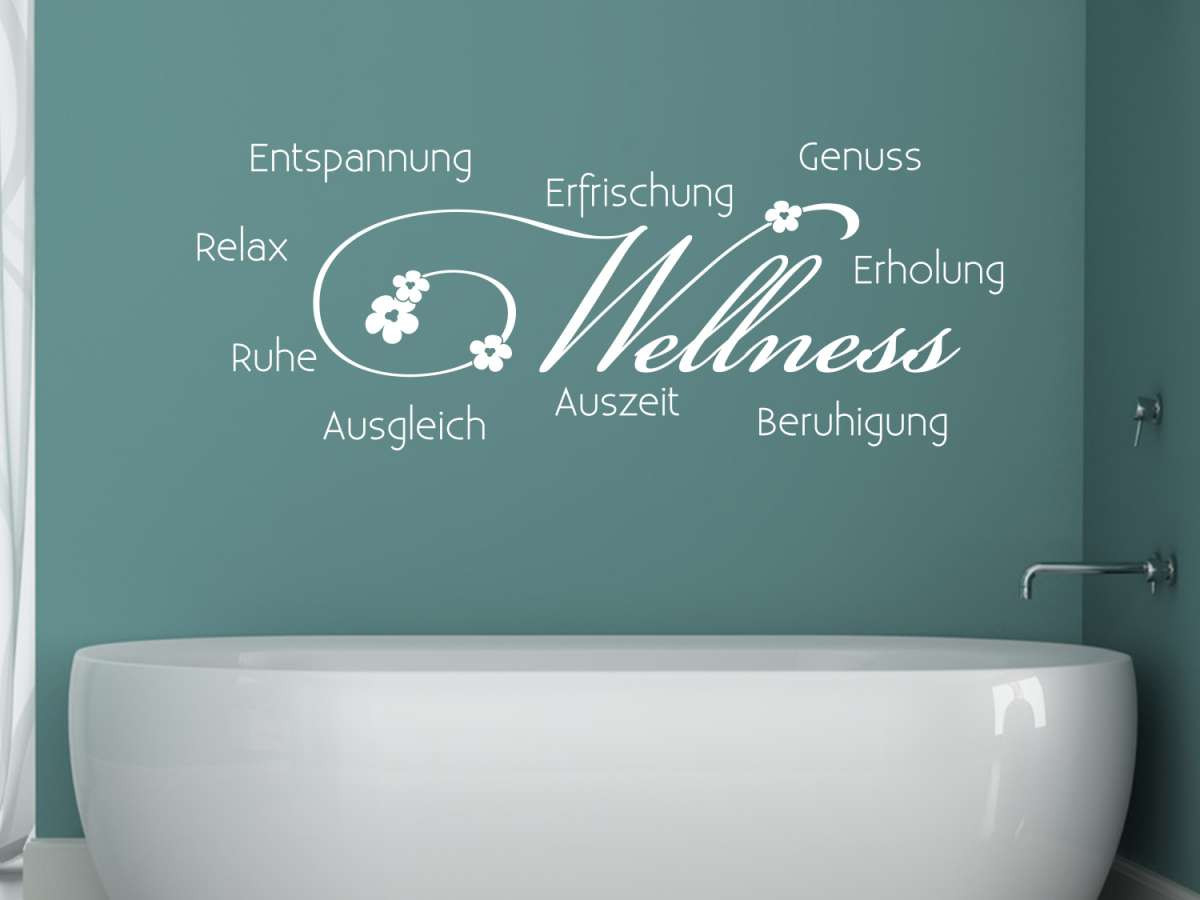 Wandtattoo Für Bad Spruch Wellness with regard to Sprüche Fürs Badezimmer